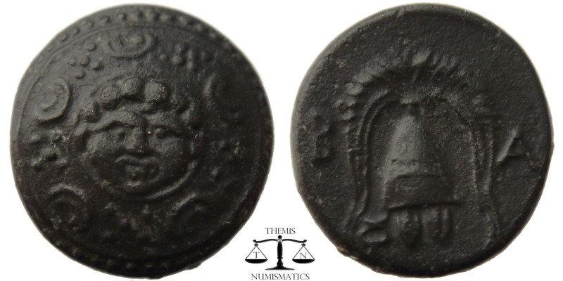 Philip III Kings of Macedonia, AE17 Salamis 323-317 BC. Facing Gorgoneion in the...