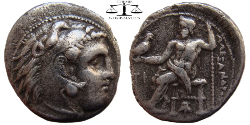 Alexander III Kings of Macedonia, AR Drachm Sardes 336-323 BC. Head of Herakles ...