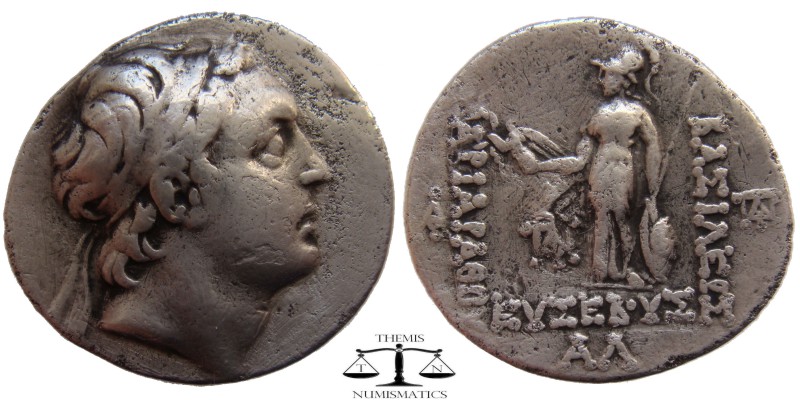 Ariarathes V Kings of Cappadocia, Eusebeia AR Drachm 133/2 BC. Diademed head of ...
