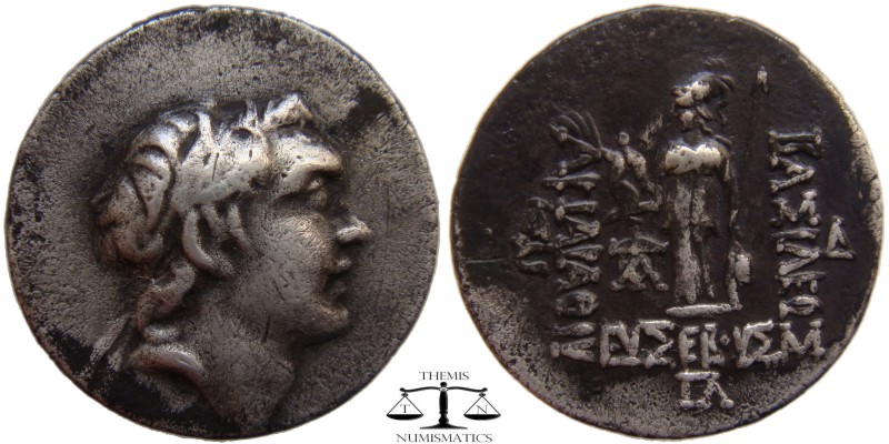Ariarathes IV Kings of Cappadocia, Eusebeia AR Drachm 188/7 BC. Diademed head of...