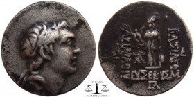 Ariarathes IV Kings of Cappadocia, Eusebeia AR Drachm 188/7 BC. Diademed head of AriarathesIV right / BAΣΙΛΕΩΣ APIAPAΘOY EYΣEBOYΣ, Athena standing lef...