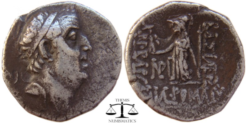 Ariobarzanes I Kings of Cappadocia, Eusebia AR Drachm 93-63 BC. Diademed head of...