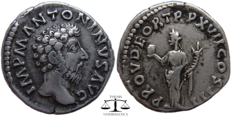 Marcus Aurelius AR Denarius Rome 162/3 AD. IMP M ANTONINVS AVG, bare head right ...