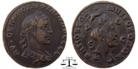Philip II Syria, AE29 Antioch 244-247 AD. AVTOK K M IOVΛI ΦIΛIΠΠOC CEB, laureate draped bust right / ANTIOCEWN MHTRO KOLWN D-e S-C, turreted bust of T...