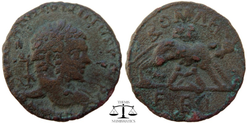 Caracalla Syria, AE30 Laodicea ad Mare 197-217 AD. M AVS ANTONINVS PIVS AV , lau...