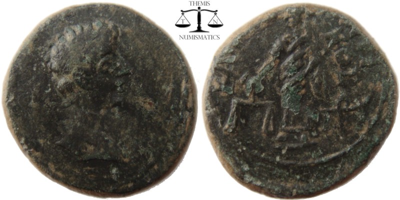 Augustus Phrygia, AE17 Prymnessus 27 BC-14 AD. ΣEBAΣTOΣ, bare head right / ΙΟΥΛΙ...