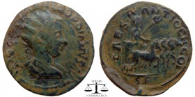 Gordian III Pisidia, AE30 Antioch 238-244 AD. IMP CAES M ANT GORDIANVS AVG, draped and cuirassed bust right, seen from behind / CAES ANTIOCH COL S R, ...