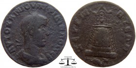 Philip II Commagene, AE30 Zeugma 247-249 AD. AVTOK K M IOVΛI ΦIΛIΠΠOC CЄB, laureate, draped and cuirassed bust of Philip II to right / ZЄVΓMATЄΩN, tet...