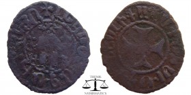 Levon IV AE Pogh Cilician Armenia Sis 1320-1342 AD. LEVON TAKAVOR HA in Armenian (="Levon King of the Armenians"), Levon seated on a throne, holding c...