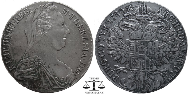 Maria Theresa Austria, AR Thaler Milan 1815/28 AD. M·THERESIA·D·G· R·IMP·HU·BO·R...