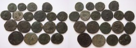 Lot of 19 AE late roman coins / SOLD AS SEEN.