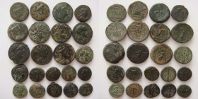 Lot of 22 AE greek coins, including many varieties / SOLD AS SEEN.