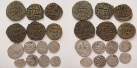 Lot of 14 AE and AR islamic coins, including varieties / SOLD AS SEEN.