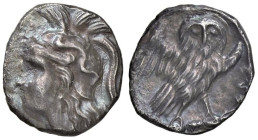 GRECHE - CALABRIA - Taranto - Dracma Mont. 1651; S. Ans. 1317 (AG g. 3,08) Gradevole patina

 Gradevole patina

BB-SPL