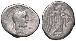 ROMANE REPUBBLICANE - CALPURNIA - L. Calpurnius Piso Frugi (90 a.C.) - Quinario Cr. 340/2a (AG g. 1,7)

 

qBB