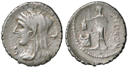 ROMANE REPUBBLICANE - CASSIA - L. Cassius Longinus (63 a.C.) - Denario B. 10; Cr. 413/1 (AG g. 3,68)

 

BB