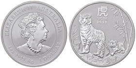 ESTERE - AUSTRALIA - Elisabetta II (1952-2022) - Dollaro 2022 - Anno della tigre AG

 

FS