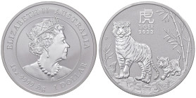 ESTERE - AUSTRALIA - Elisabetta II (1952-2022) - Dollaro 2022 - Anno della tigre AG

 

FS