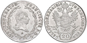 ESTERE - AUSTRIA - Francesco I Imperatore (1806-1835) - 20 Kreuzer 1818 A Kr. 2143 AG Striature di conio

 Striature di conio

BB-SPL