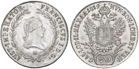 ESTERE - AUSTRIA - Francesco I Imperatore (1806-1835) - 20 Kreuzer 1819 M Kr. 2143 AG

 

qFDC