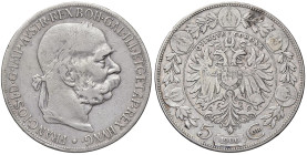 ESTERE - AUSTRIA - Francesco Giuseppe (1848-1916) - 5 Corone 1907 Kr. 2807 AG Sulla moneta millesimo 1900

 Sulla moneta millesimo 1900 - 

qBB