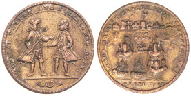 MEDAGLIE ESTERE - GRAN BRETAGNA - Giorgio II (1727-1760) - Medaglia 1741 - Battaglia di Cartagena AE dorato Ø 38

 

BB