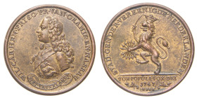 MEDAGLIE ESTERE - OLANDA - Medaglia 1747 - Guglielmo IV, Unione delle Province AE dorato Ø 38

 

qSPL