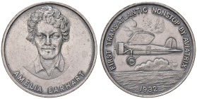 MEDAGLIE ESTERE - U.S.A. - Medaglia Ad Amelia Earhart (AG g. 22,07) Ø 38

 

SPL