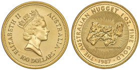 AUSTRALIA Elisabetta II (1952-2022) 100 Dollari 1987 - KM 92 AU (g 31,25)
FDC