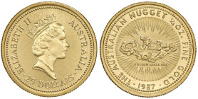 AUSTRALIA Elisabetta II (1952-2022) 25 Dollari 1987 - KM 90 AU (g 7,81)
FDC