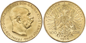 AUSTRIA Francesco Giuseppe d'Asburgo Lorena (1848-1916) 100 Corone 1915 Restrike - KM 2819 AU (g 33,91)
FDC
