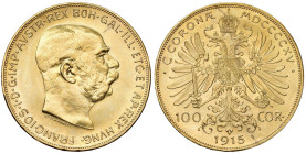 AUSTRIA Francesco Giuseppe d'Asburgo Lorena (1848-1916) 100 Corone 1915 Restrike - KM 2819 AU (g 33,90)
FDC