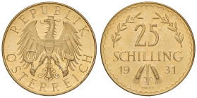 AUSTRIA Seconda repubblica (1945-) 25 Schilling 1931 - KM 2841 AU (g 5,89)
SPL-FDC