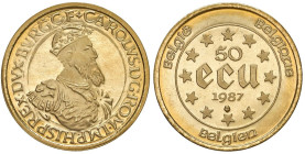 BELGIO Baldovino I (1951-1993) 50 Ecu 1987 - KM 167 AU (g 17,33)
qFDC