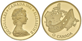 CANADA Elisabetta II (1952-2022) 100 Dollari 1981 - KM 131 AU (g 16,91)
PROOF