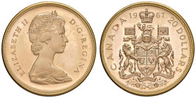 CANADA Elisabetta II (1952-2022) 20 Dollari 1967 - KM 71 AU (g 18,31)
PROOF