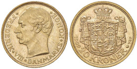 DANIMARCA Federico VIII (1906-1912) 20 Kroner 1909 - KM 810 AU (g 8,99)
SPL