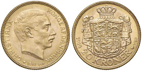 DANIMARCA Cristiano X (1912-1947) 20 Kroner 1914 - KM 817.1 AU (g 8,99)
SPL-FDC