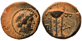 SELEUKID KINGS of SYRIA. Seleukos I Nikator, 312-281 BC. Ae (bronze, 1.53 g, 12 mm), Antioch on the Orontes. Laureate head of Apollo right. Rev. BA ΣΕ...