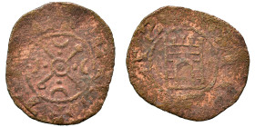 CRUSADERS. County of Tripoli. Raymond III, 1152-1187. Ae (bronze, 0.59 g, 17 mm). +CIVITΛS Fortified gateway with five crenellations and large divided...