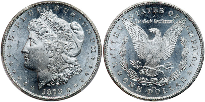 1878-CC. PCGS graded MS-63. CAC. Premium Quality. A sparkling totally blast whit...