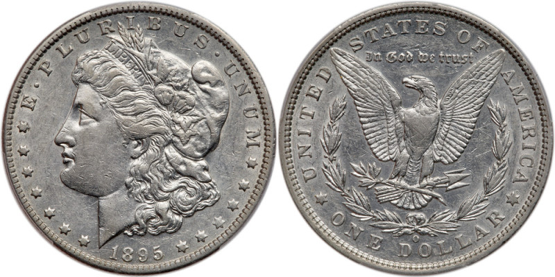 1895-O. PCGS graded EF-45. Untoned. Popular scarce date from the New Orleans Min...