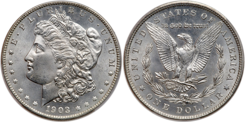 1903-O. PCGS Genuine. Cleaned-UNC Detail. Boldly struck and fully white. Semi re...