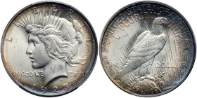 1923-D Peace Dollar. PCGS MS65