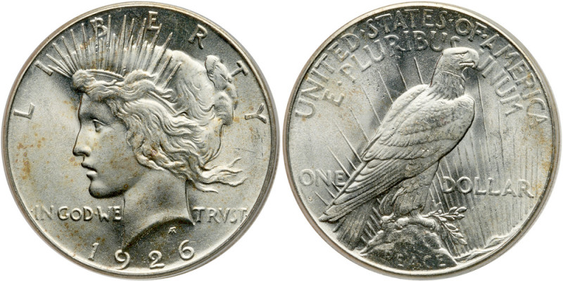 1926-S. PCGS graded MS-65. Housed in an OGH and a Premium Quality example in our...