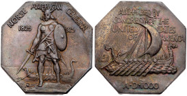 1925. Norse American Silver Medal. Thick Variety