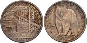 1936-S Bay Bridge Half Dollar. PCGS MS65