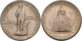 1925 Lexington-Concord Half Dollar. PCGS MS65