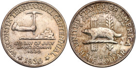 1936 Wisconsin Half Dollar. PCGS MS66