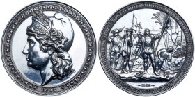 1892. On the 400th Anniv. of the Discovery of America. Struck in Aluminum 90 mm. KM 222 type